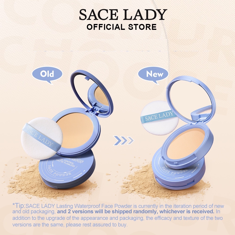 Phấn phủ SACE LADY 10g trang điểm kiềm dầu chống thấm nước
