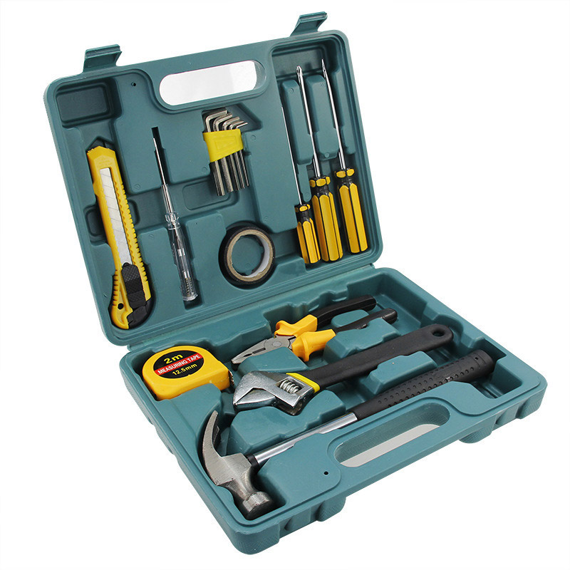 KS Practical car and household toolbox set, 8 pieces, 9 pieces, 12 pieces, 16 pieces, pliers, wrench, screwdriver combination set