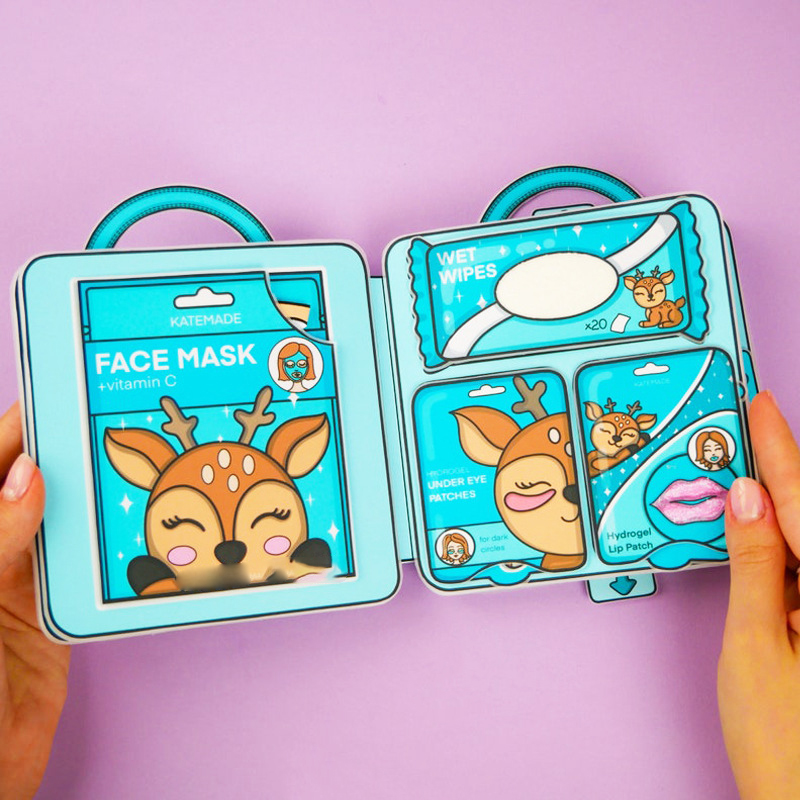 Cartoon Makeup Kit Quiet Book Girl Doll Dress Up Sticker Books Material Package Decompress Toys For Kid Gifts.