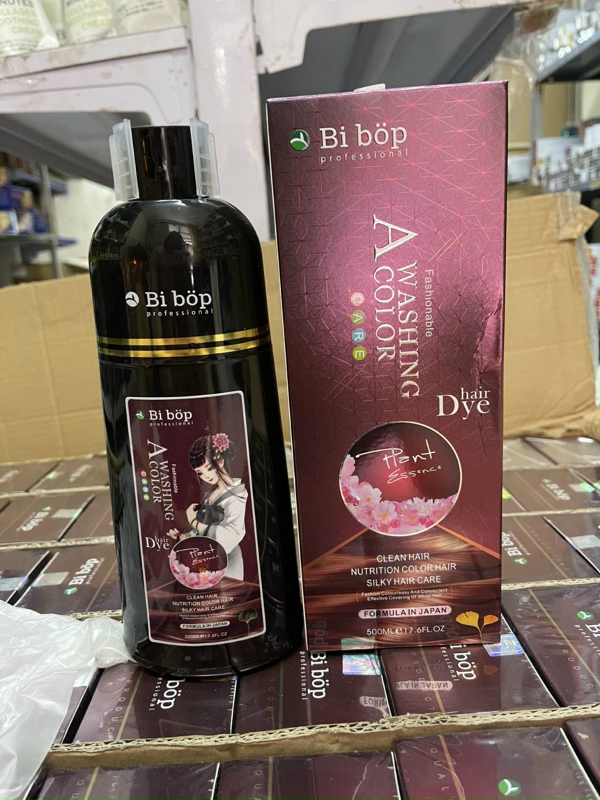 DẦU GỘI ĐEN/NÂU TÓC BIBOP NHUỘM PHỦ BẠC THẢO DƯỢC NHẬT BẢN BAO BÌ MỚI 2021