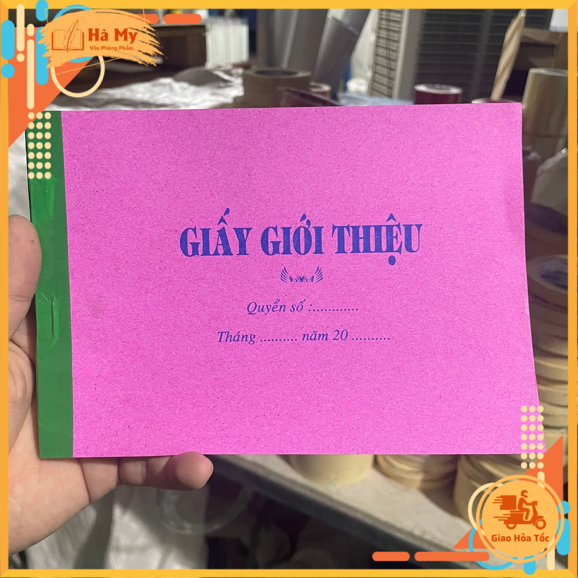 (1 Quyển) Giấy giới thiệu 2 liên (60 tờ) Khổ 13x19cm