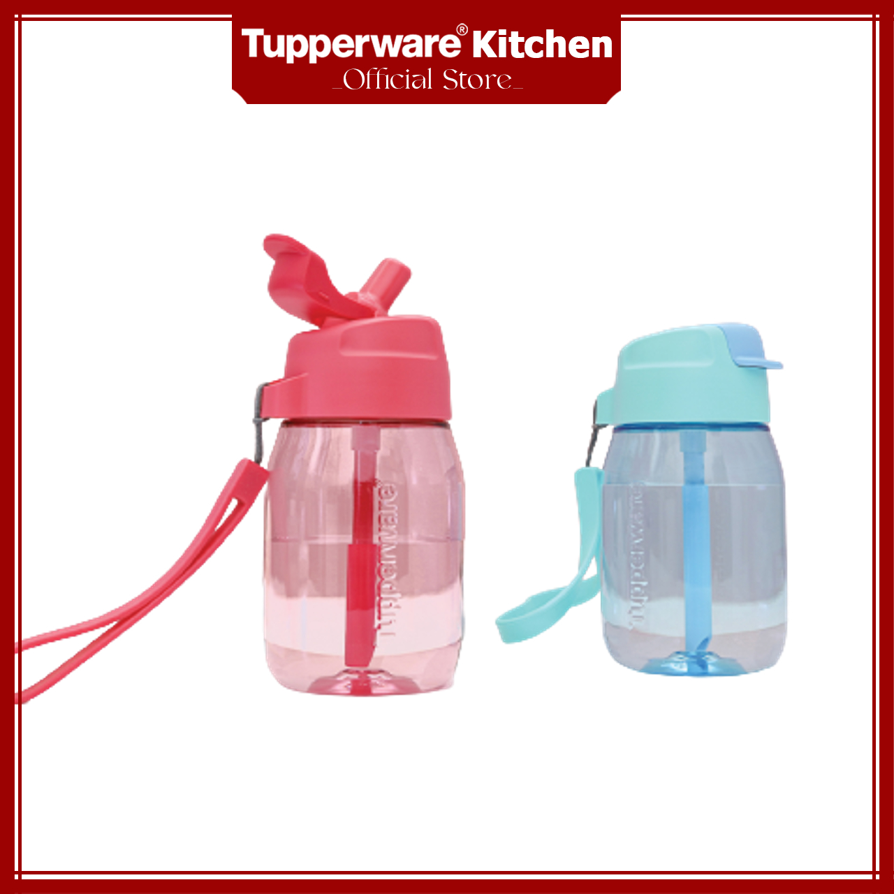 Bình nước Mini Lohas With Straw 350ml (Có ống hút) - Tupperware