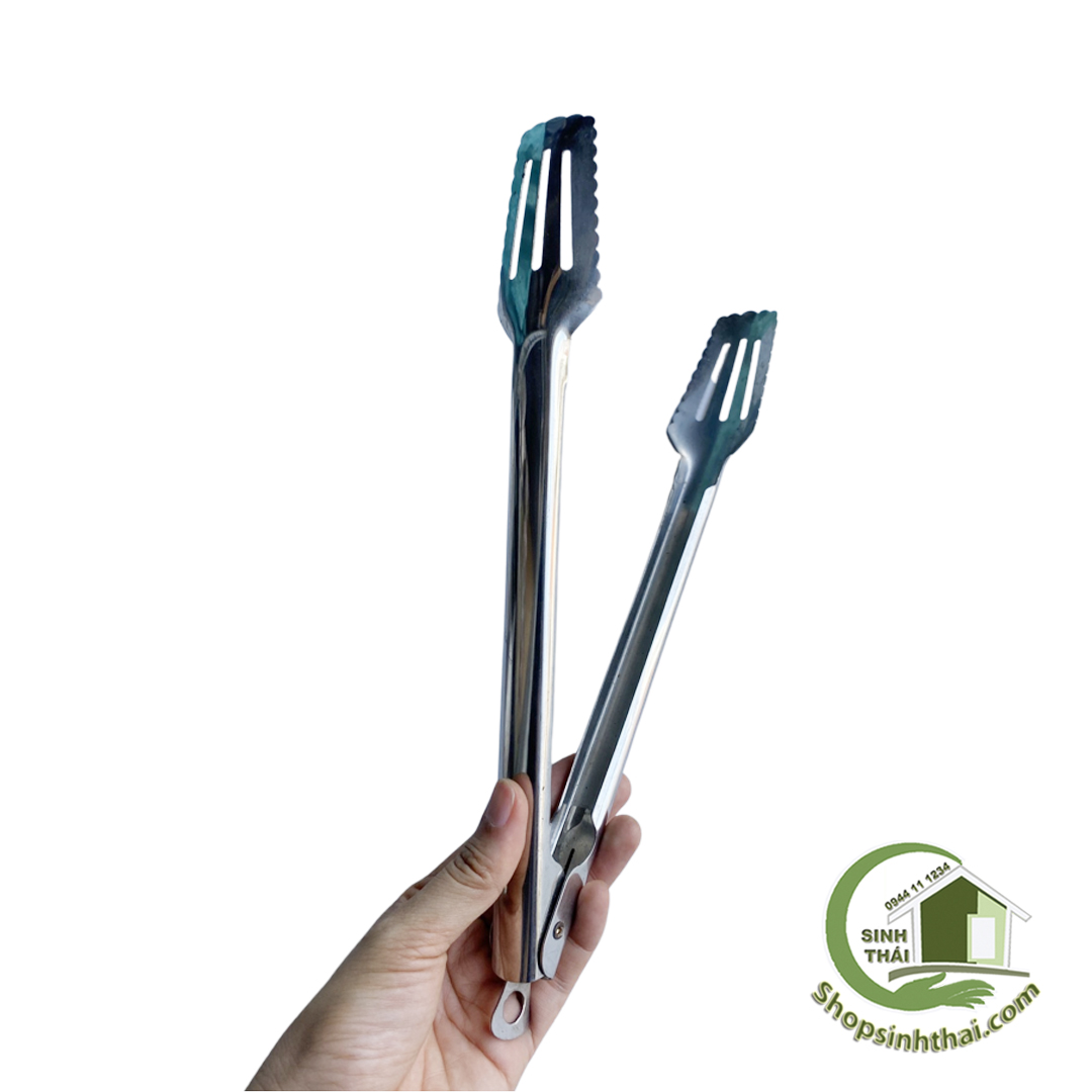 Kẹp gắp đá, gắp thức ăn bằng inox - kẹp lớn cao cấp