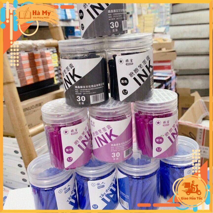 (30 Ống) Mực Ống Tẩy Được INK 0025