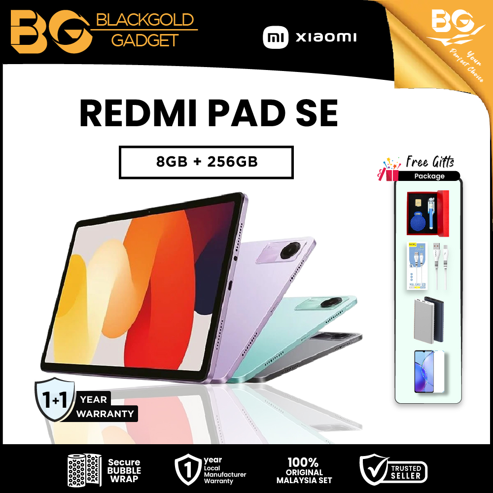 Xiaomi Redmi Pad SE 8GB + 256GB - Original Malaysia Set
