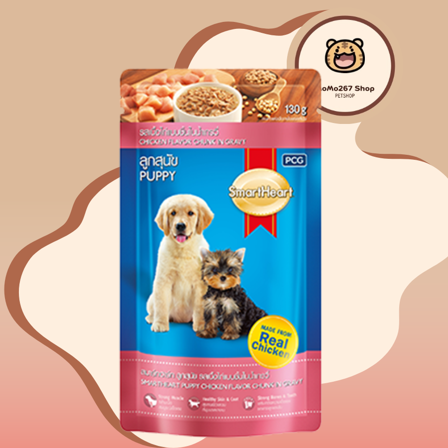 Pate SmartHeart cho chó mọi lứa tuổi gói 130g