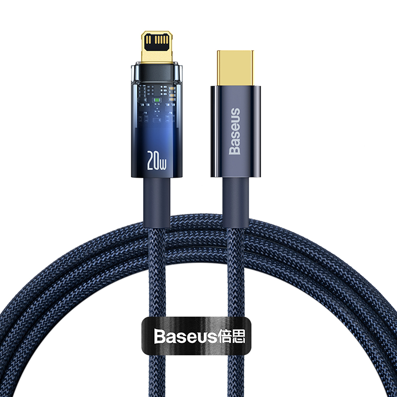 Cáp sạc nhanh Baseus Explorer Series Auto Power-Off Fast Charging Data Cable Type-C to IP 20W