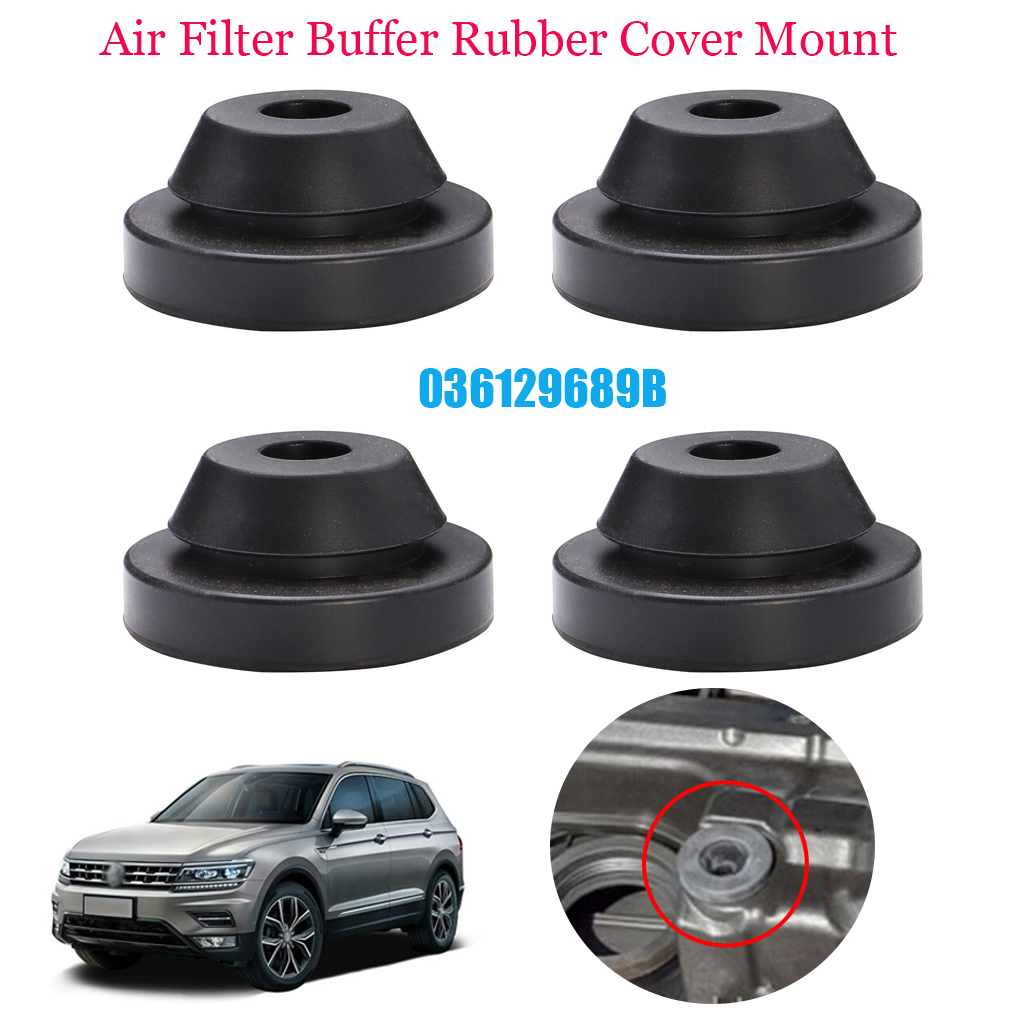 4 Pieces Car Air Filter Buffer Replacing Detachable Upgrading Shockproof Automotive Install Mount Base Accessories