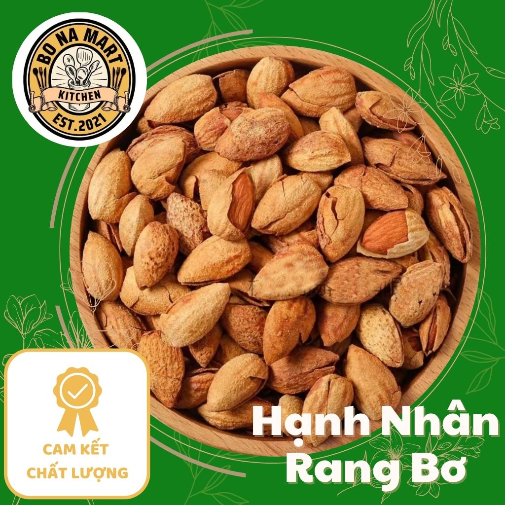 Hạnh Nhân Rang Bơ Vỏ Mỏng Ăn Cực Ghiền
