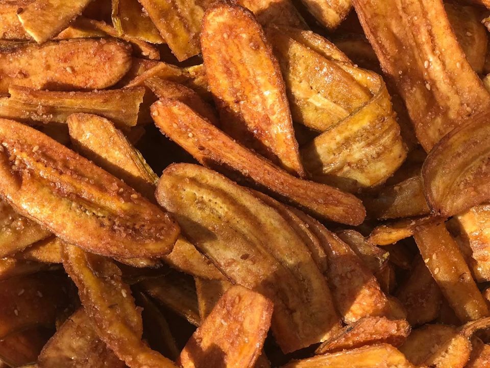 500gr chuối sấy mè gừng giòn tan