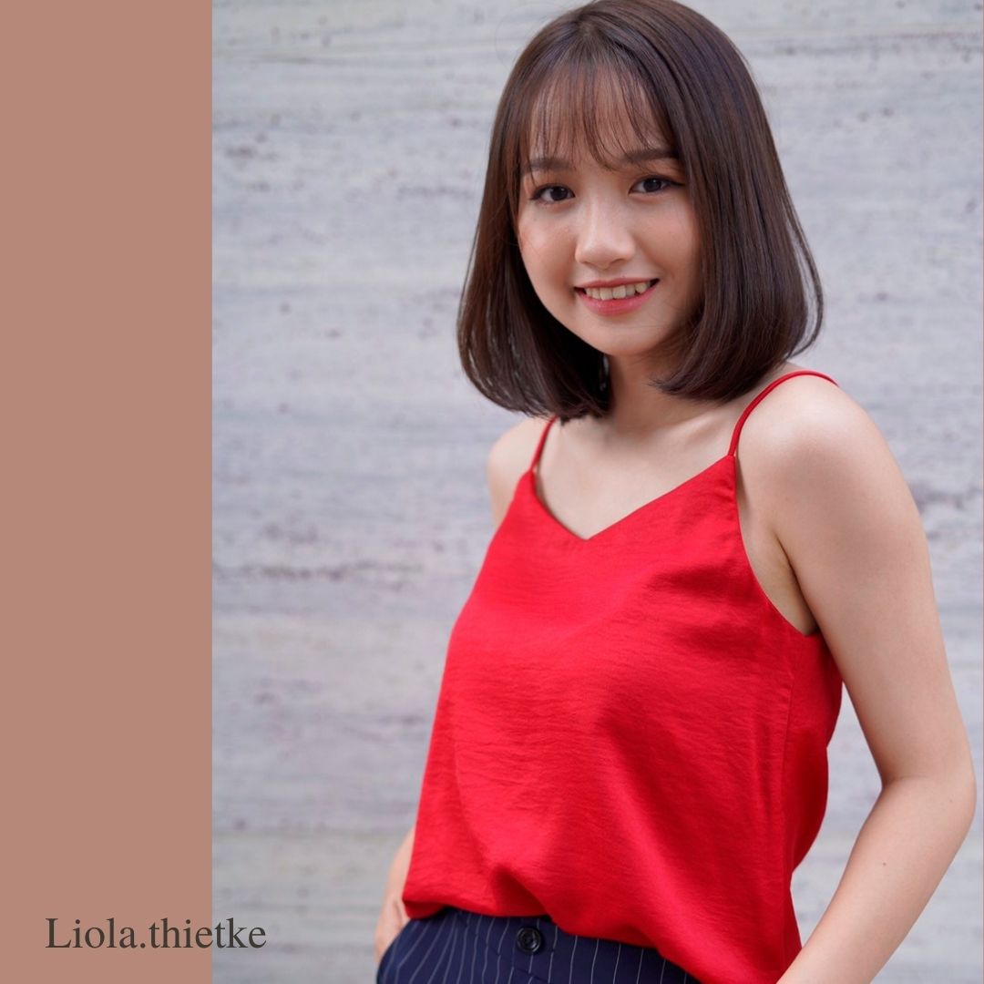 Áo hai dây cổ tim- áo 2 dây LỤA HÀN cao cấp thiết kế Liola