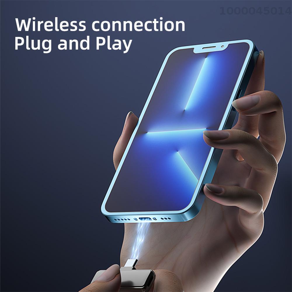 Mini Micro dây chuyền Không Dây Cho Điện Thoại Di Động 360 ° Đa Hướng Micro cài ve áo giảm tiếng ồn Tương Thích Với Loại-C điện thoại thông minh Android Máy Tính Bảng Cho Youtube Facebook phát trực tiếp ghi video Vlog Phỏng Vấn Trực Tuyến Lớp Học