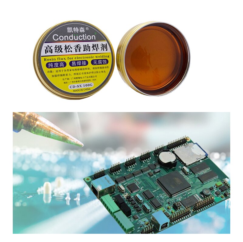 Hot Selling 50G High Purity Solid Rosin Solder Paste Flux Paste Soldering Tin Material Paste Repair Rosin Soldering Gel Tool For Welding