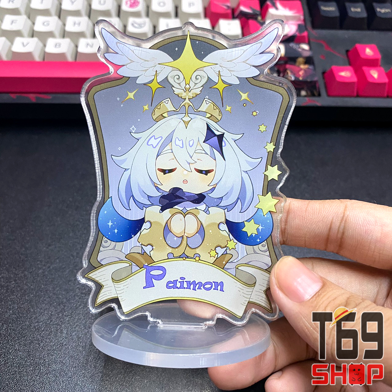 Mô hình Standee Acrylic Mica game Genshin Impact - Cute card ver