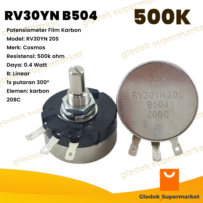 Potensio Cosmos RV30 500k RV30YN 20S B504 | Lazada Indonesia