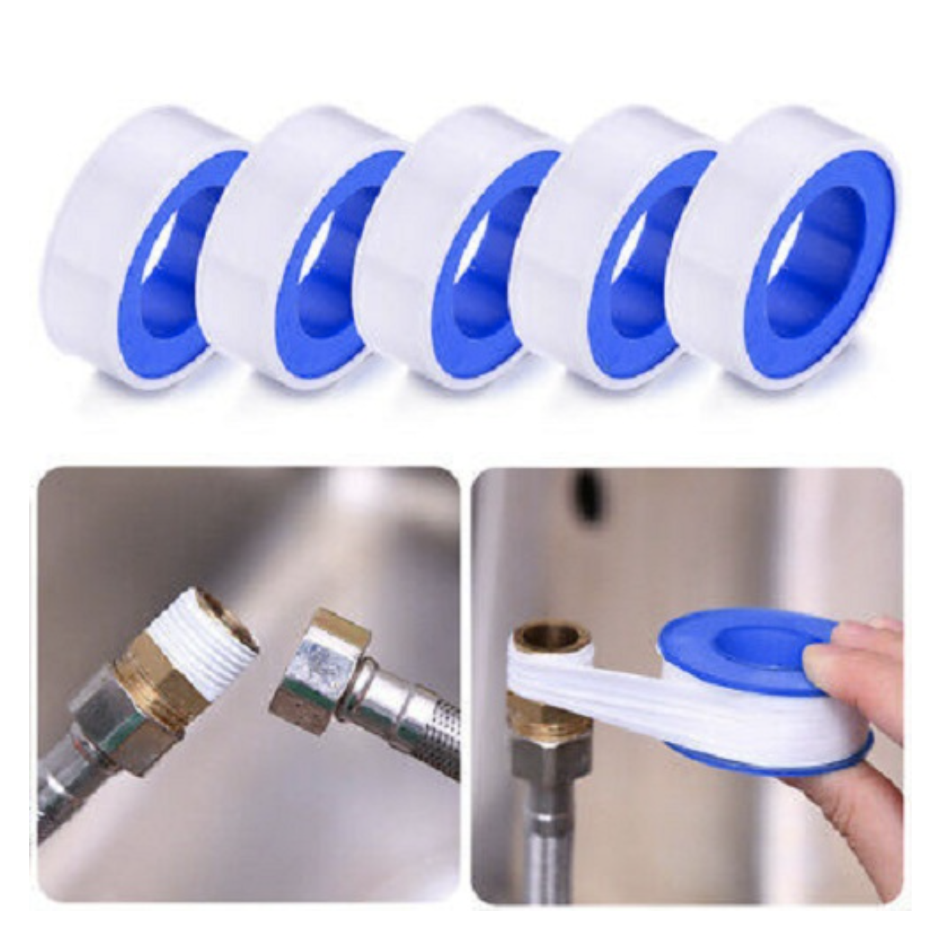 Cuộn băng keo lụa vặn ren vòi nước, ren ống cao cấp (Cao su non, băng tan) - DNX IPURE