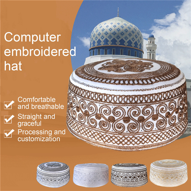 Islamic%20Men%20Kippot%20Caps%20Muslim%20India%20Veludo%20Indio%20Arabisch%20Kippa%20Prayer%20Hats%20CVFHHH%20-%20Image%207