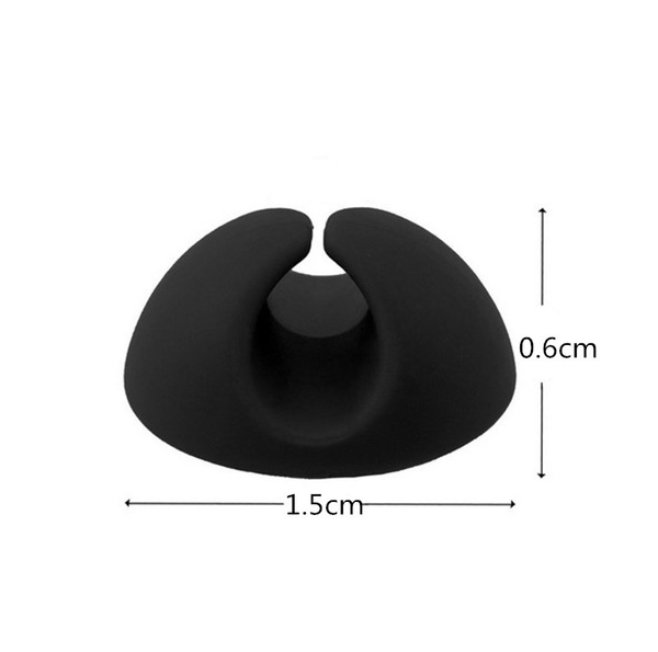 Dụng Cụ Sắp Xếp Cáp USB Bằng Silicon Kẹp Quản Lý Gọn Gàng Để Bàn Kẹp Giữ Cáp Cho Chuột Dụng Cụ Sắp Xếp Dây Tai Nghe