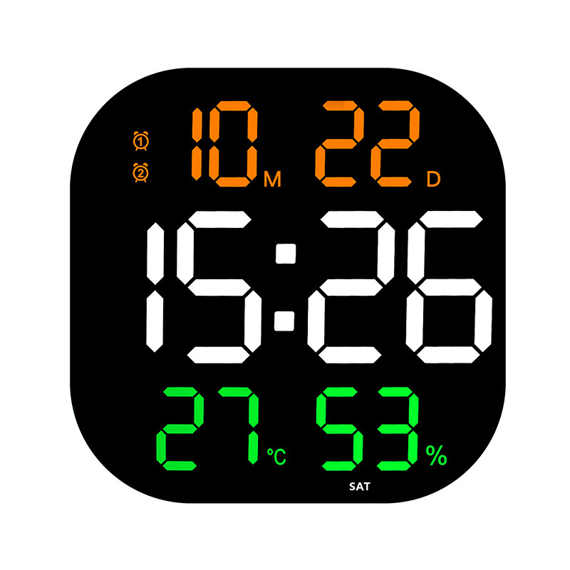 Wall clock Creative large electronic clock living room countdown timer Gym wall clock led acrylic decoration