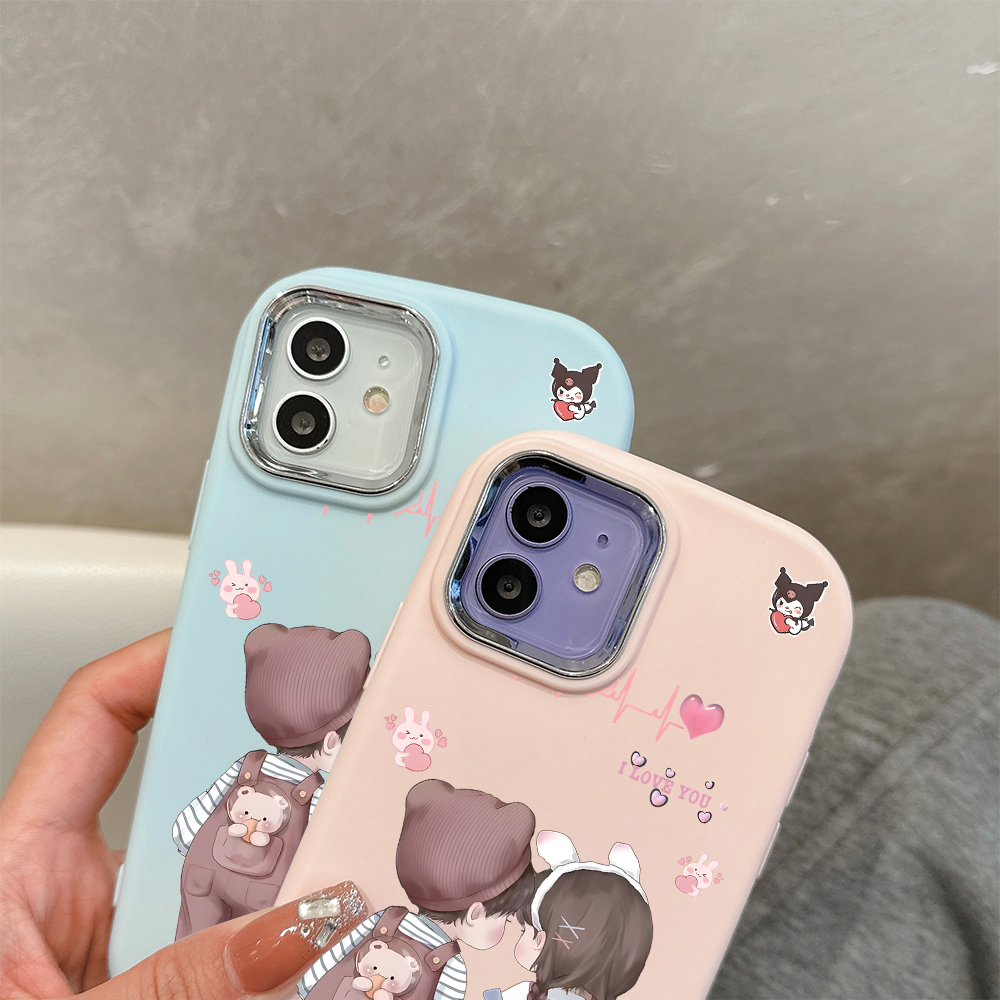 Hontinga for Xiaomi Poco X3 NFC Poco X3 Pro Back Cover Luxury Silver Edge Lens Mobile Cover Sweet Back Shadow Pattern Soft Silicone Phone Case. 