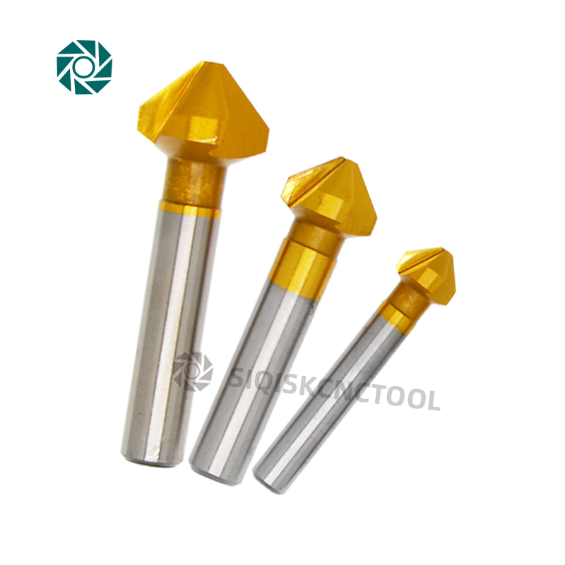 Hss Chamfer Chamfering Cutter End Mill Tool Countersink Drill Bit Set ...