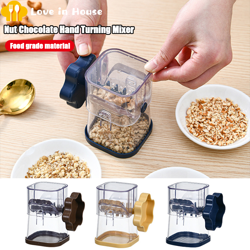 1Pc Nut Chocolate Hand Turning Mixer Walnut Peanut Manual Masher Grinder Peanut Grinder