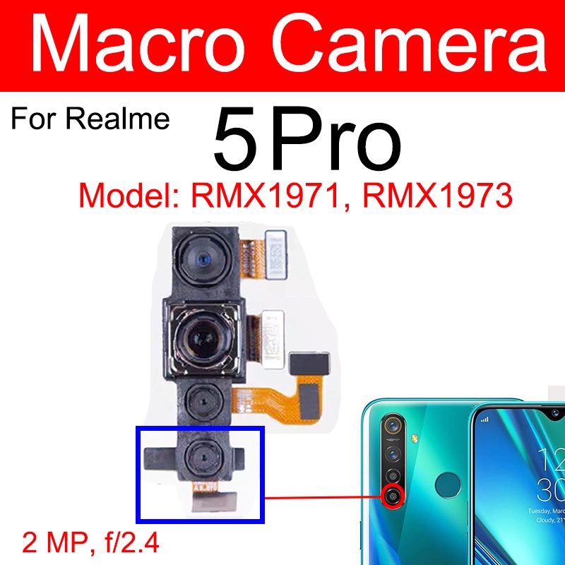 Front Back Camera For OPPO Realme 5i 5S Pro Facing Front