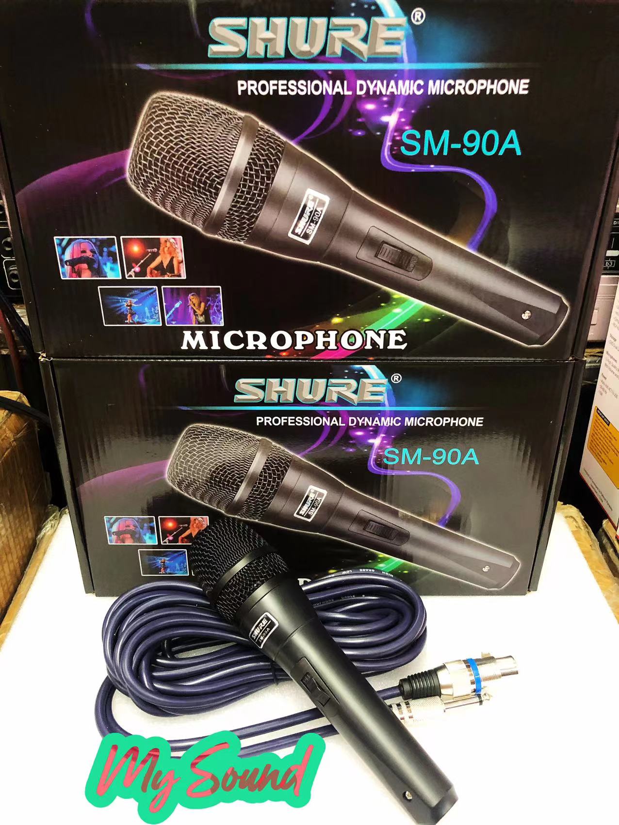Shure SM90A Professional Videoke/karaoke dynamic microphone(black) /tested before ship out