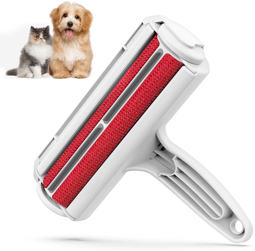 Dog & Cat Fur Remover Pet Hair Remover Efficient Animal Hair Removal Tool  Perfect for Furniture, Couch, Carpet, Car Seat 2-Way Pet Hair Remover  Roller Lint Remove Brush Cleaning brush Multi-purpose Cleaning