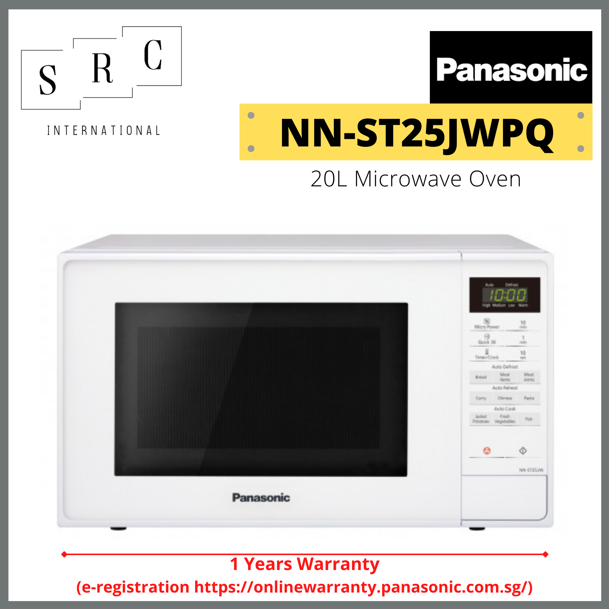 panasonic 20l compact microwave