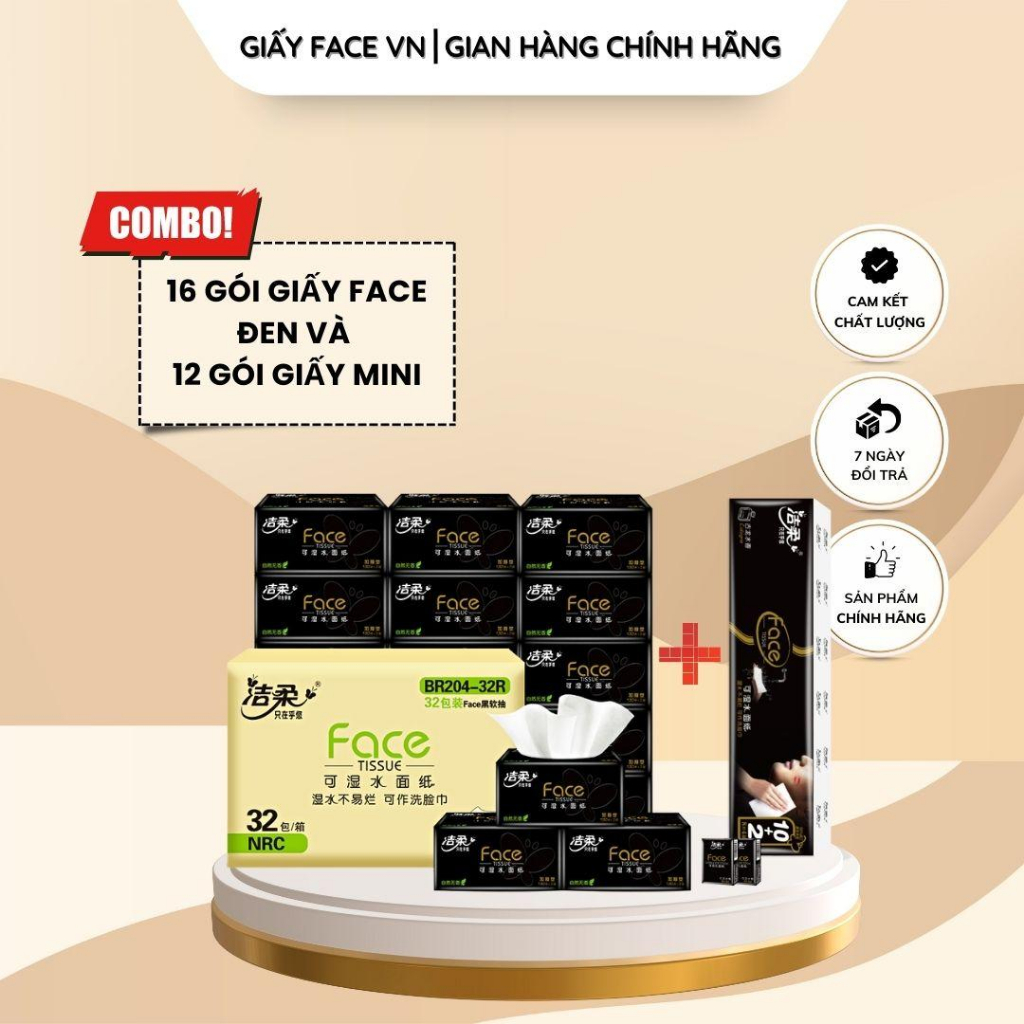 Combo Giấy Face cao cấp - giấy mini