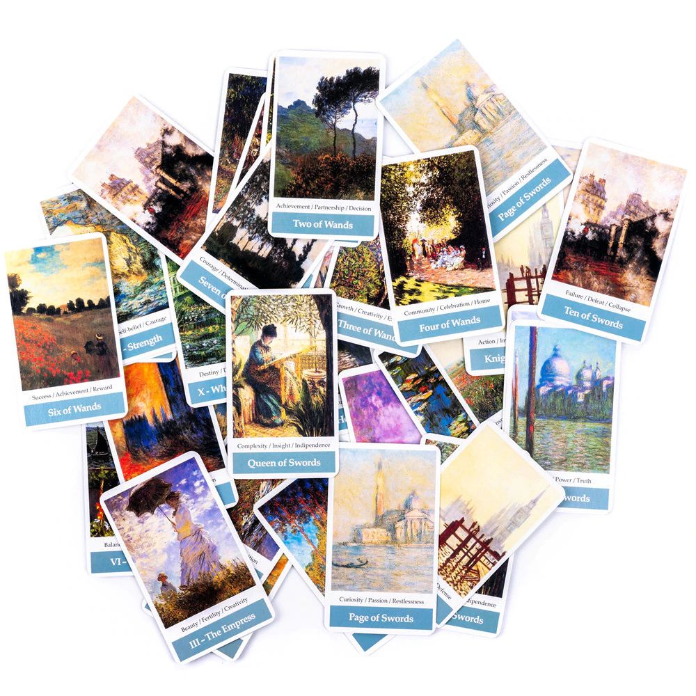 [Size Gốc] Bộ bài Claude Monet Impresionism Art Tarot