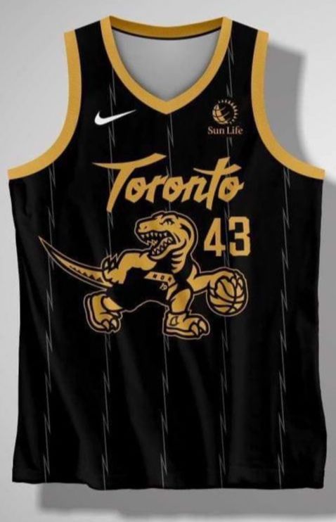 BNWT Nike Authentic Pascal Siakam Toronto Raptors Jersey 40 S Gold Tab OVO  NBA