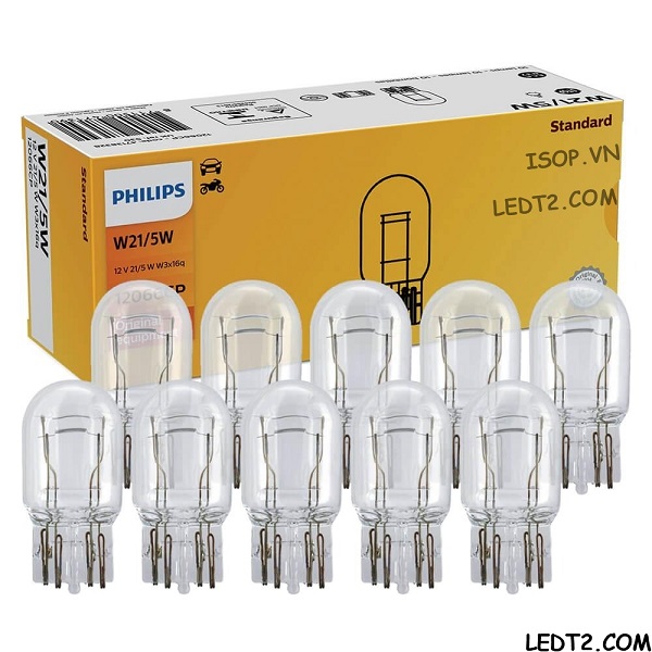 [LEDT2 ISOP] Đèn Halogen Philips T10, S25 [Số lượng: 1 bóng]