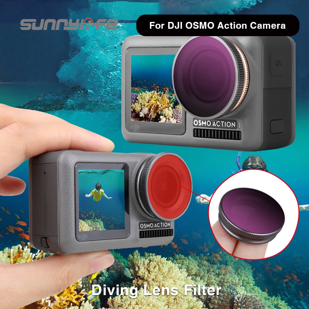 Diving Filter CPL Polar Filter For DJI OSMO Action ND 4 8 16 32 UV Protect Filter For OSMO Action Camera Essories