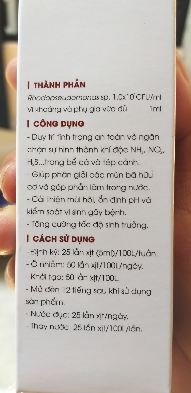 [HCM]Vi sinh tiêu hóa KOIKA BAC + cho cá cảnh chai 105ml