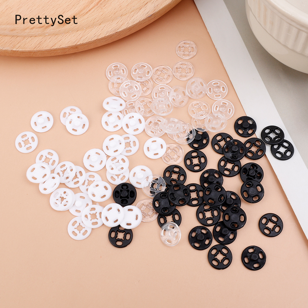 15 Pairs Invisible Small Plastic Snap Buttons Fasteners Press Button Stud For Clothes Mini Accessories