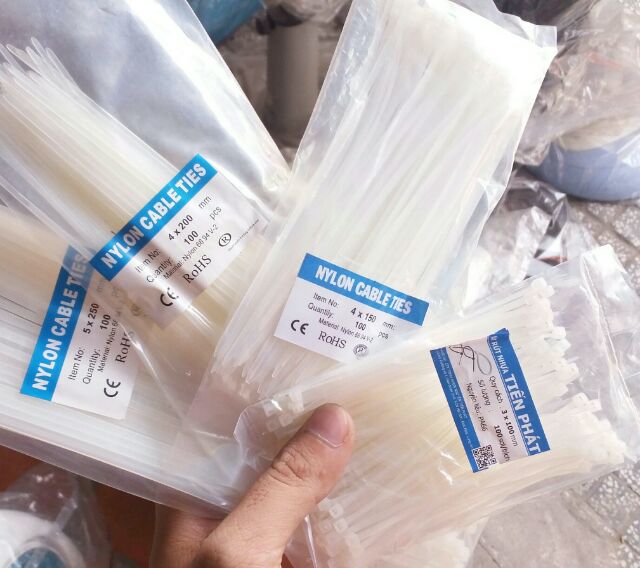 1 Gói dây rút nhựa trắng ( 10cm - 30cm )