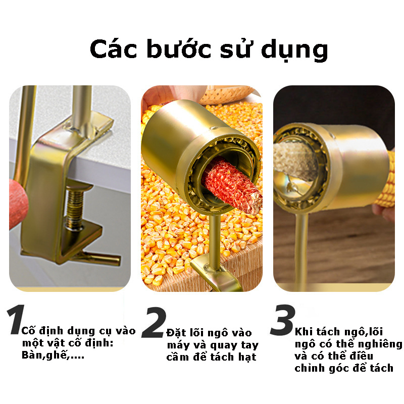 Top 10+ Dụng Cụ Tách Hạt Bắp Giá Rẻ Chính Hãng, Dụng Cụ Tách Hạt Ngô Thông Minh, Máy Tách Bắp Bằng Tay Làm Bằng Thép Mạ Chống Gỉ, Kích Thước Nhỏ Mang Đi Tiện Lợi.