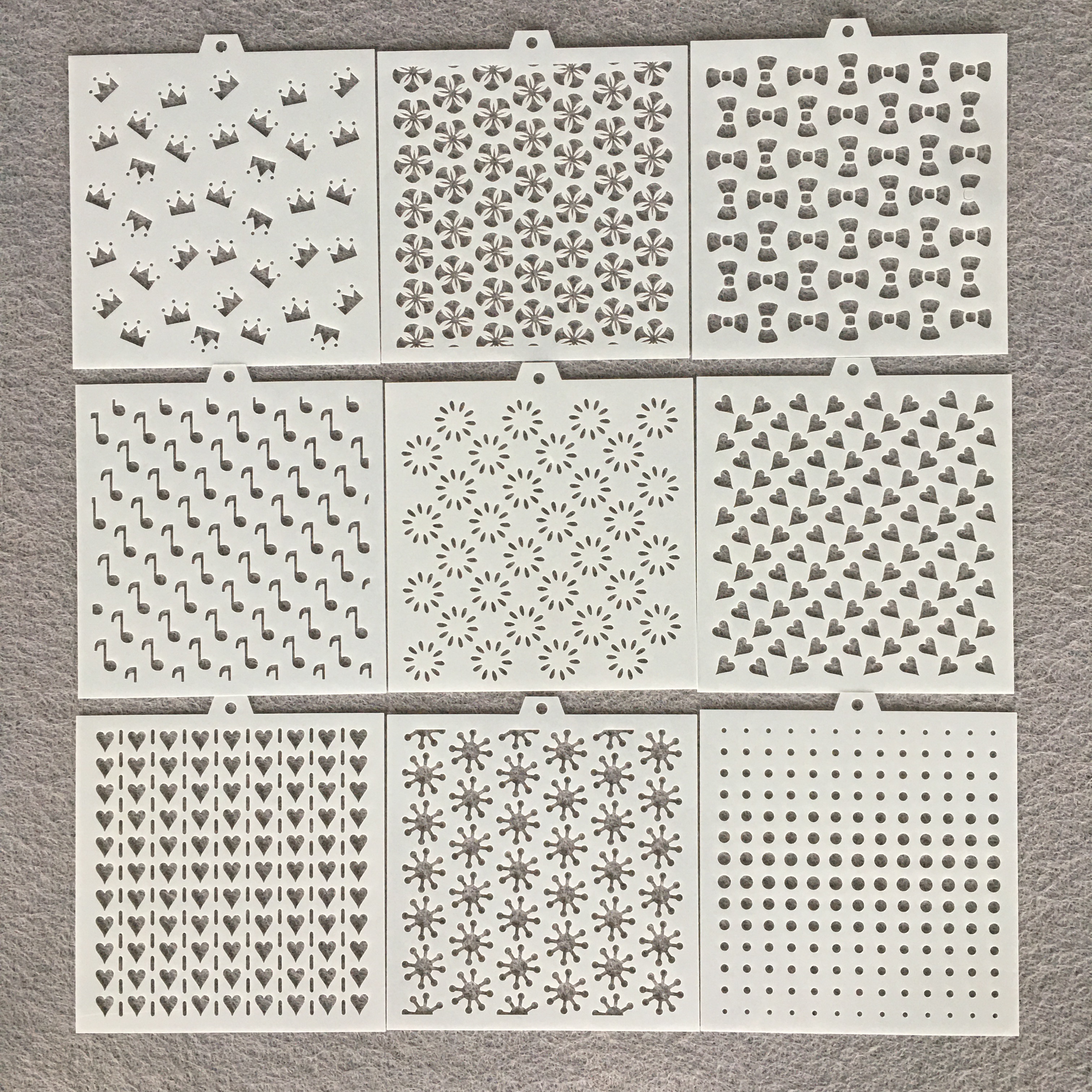 Custom Reusable Various Design Patterns Plastic Template and Wall Stencils for Painting Romantic Fashionable Item Style stencil