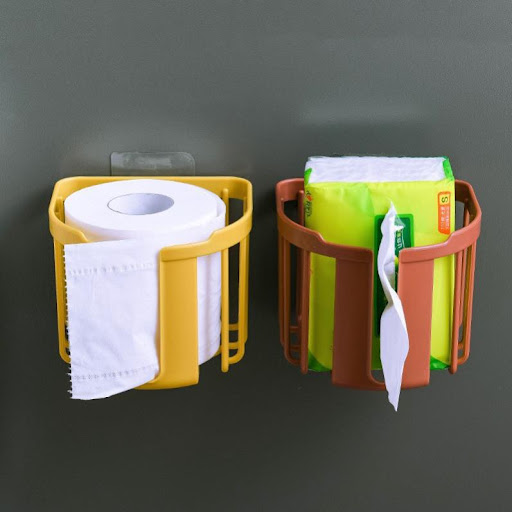 GIỎ NHỰA ĐỰNG GIẤY VỆ SINH DÁN TƯỜNG