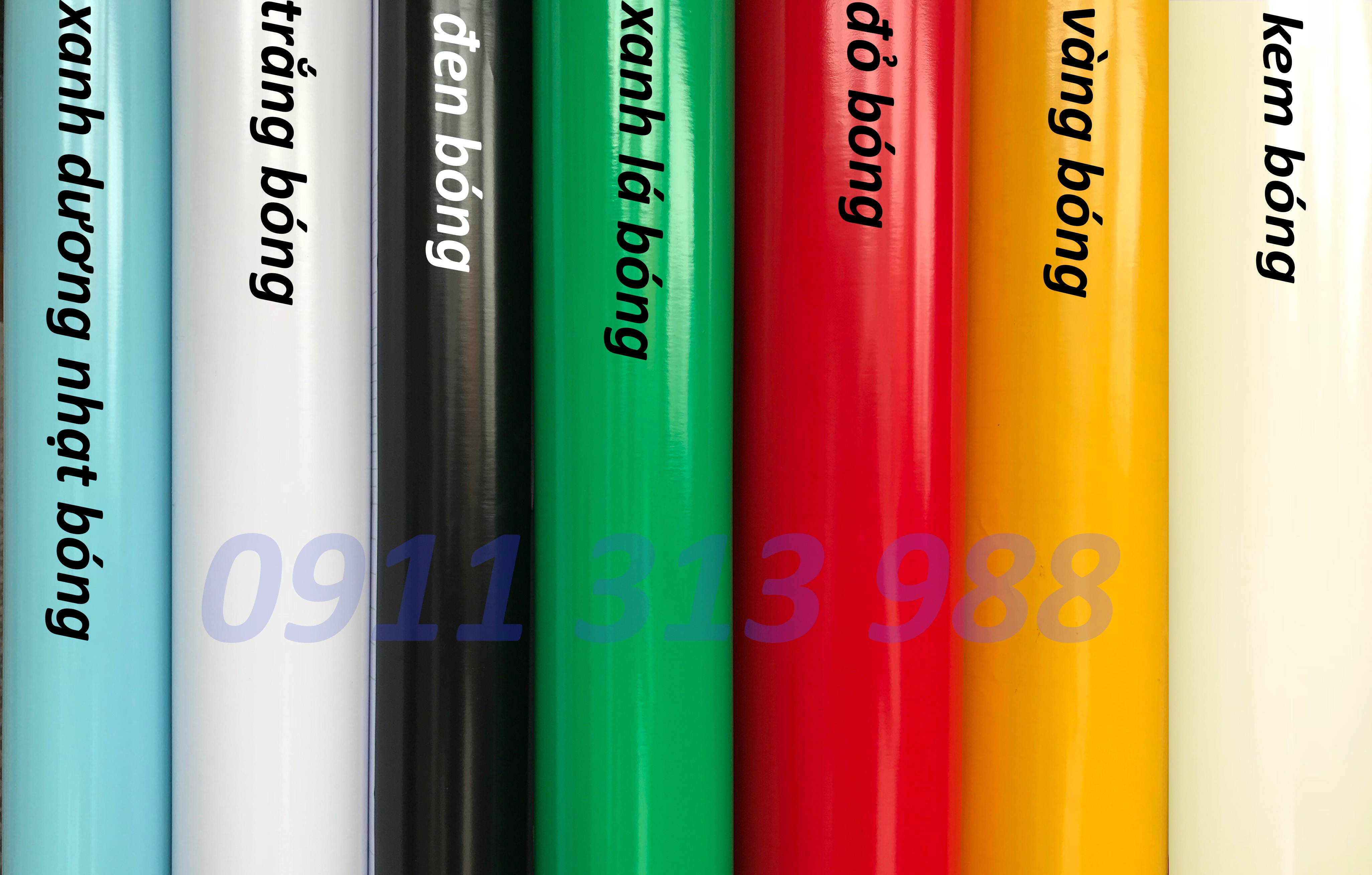 Decal màu trơn khổ lớn 1.2 mét