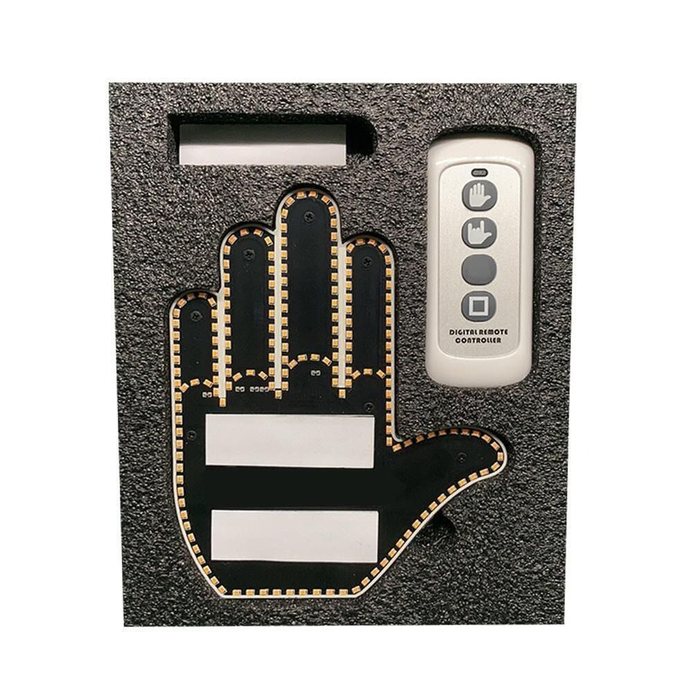 CTIC LED Car Middle Finger Light Remote Control Decorative Lights Sign