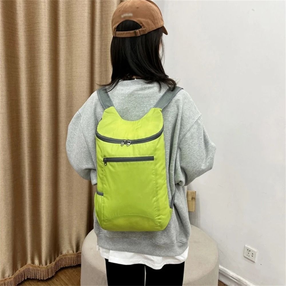 JACQU Waterproof Folding Backpack 15L Ultralight Camping Backpack Sports Backpack Foldable Travel Backpack for Hiking Cycling