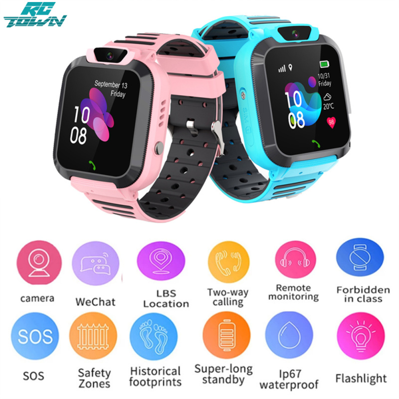 RCTOWN,2023 Kids Smart Watch Waterproof Sos Positioning Finder Touch