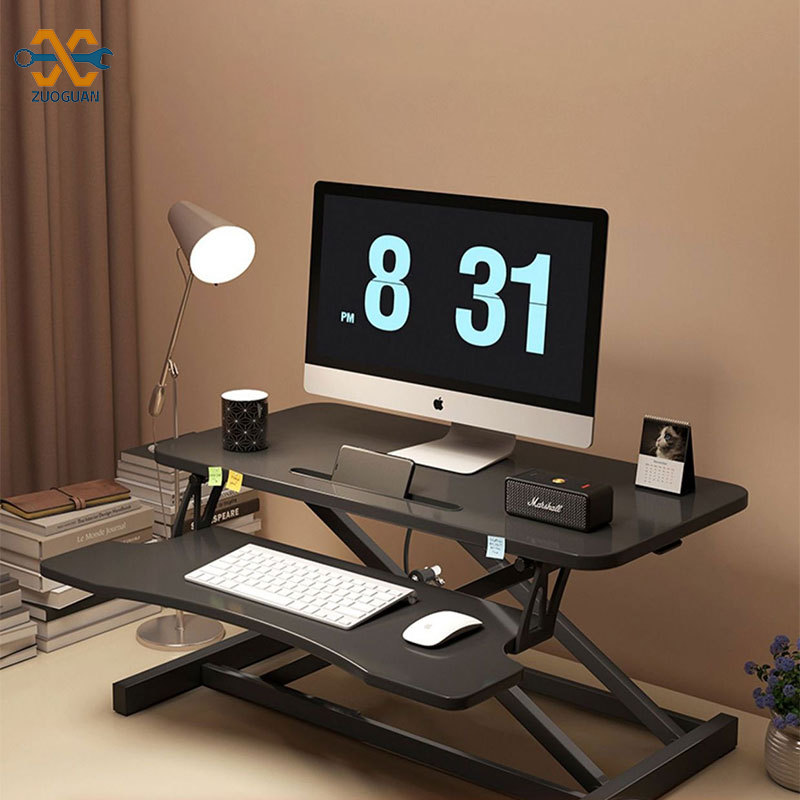 ZUOGUAN Standing desk foldable lift computer lift table workbench notebook heightening stand desktop
