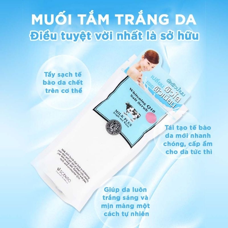 Muối bò q10 tẩy da chết thái lan 300g