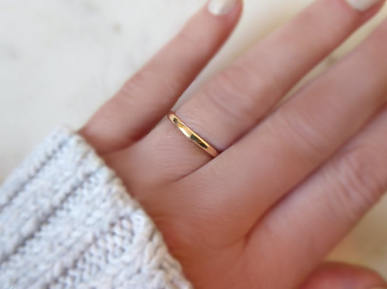Buy Antique Plain Gold Ring With Gold Plating 219520 | Kanhai Jewels-gemektower.com.vn