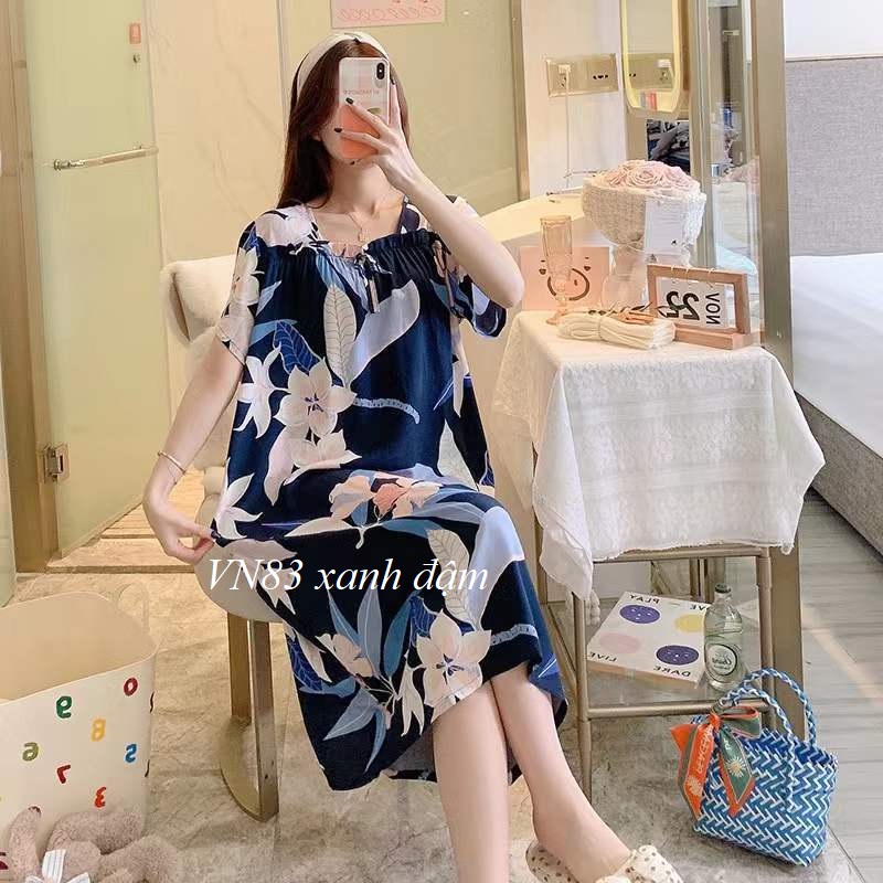 Váy Lanh Mặc Nhà Siêu Mềm Mát VN83