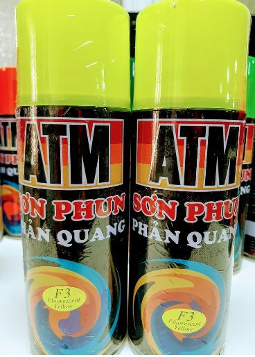 Sơn Xịt Phản Quang Màu Vàng Chanh ATM F3
